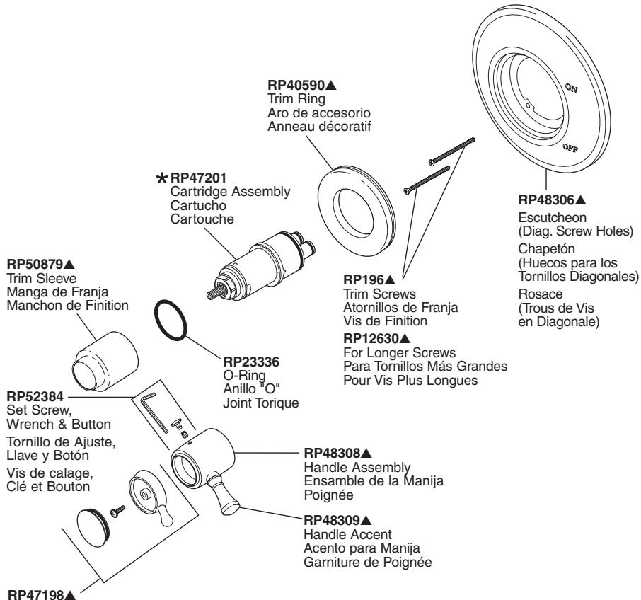 DELTA NEW MONITOR 1300-1400 - T17T030,T17T230 &amp; T17T430 Models / Modelos / Modèles - 9