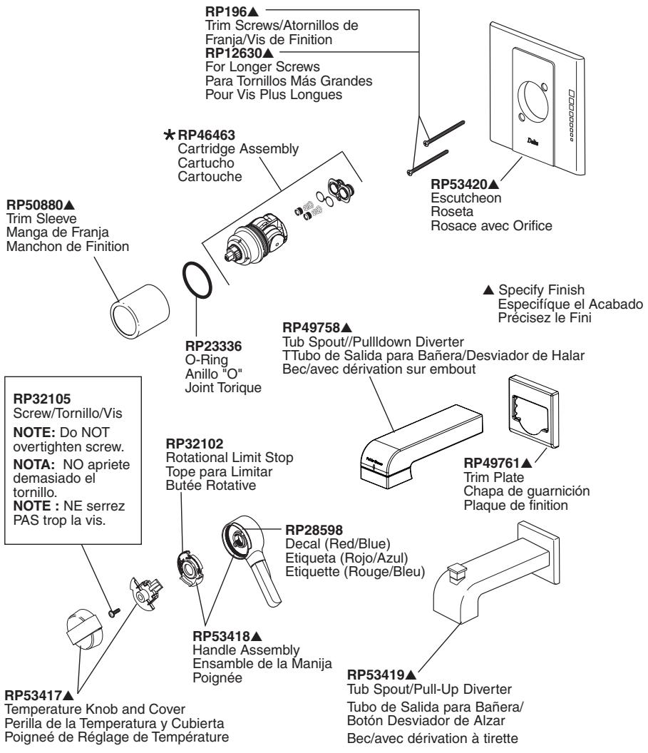 DELTA NEW MONITOR 1300-1400 - T17082,T17085,T17282,T17285,T17482 &amp; T17485 - 1