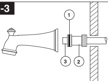 DELTA 1700 - FOR TUB SPOUT INSTALLATION: - 3