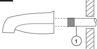DELTA 1700 - FOR TUB SPOUT INSTALLATION: - 2