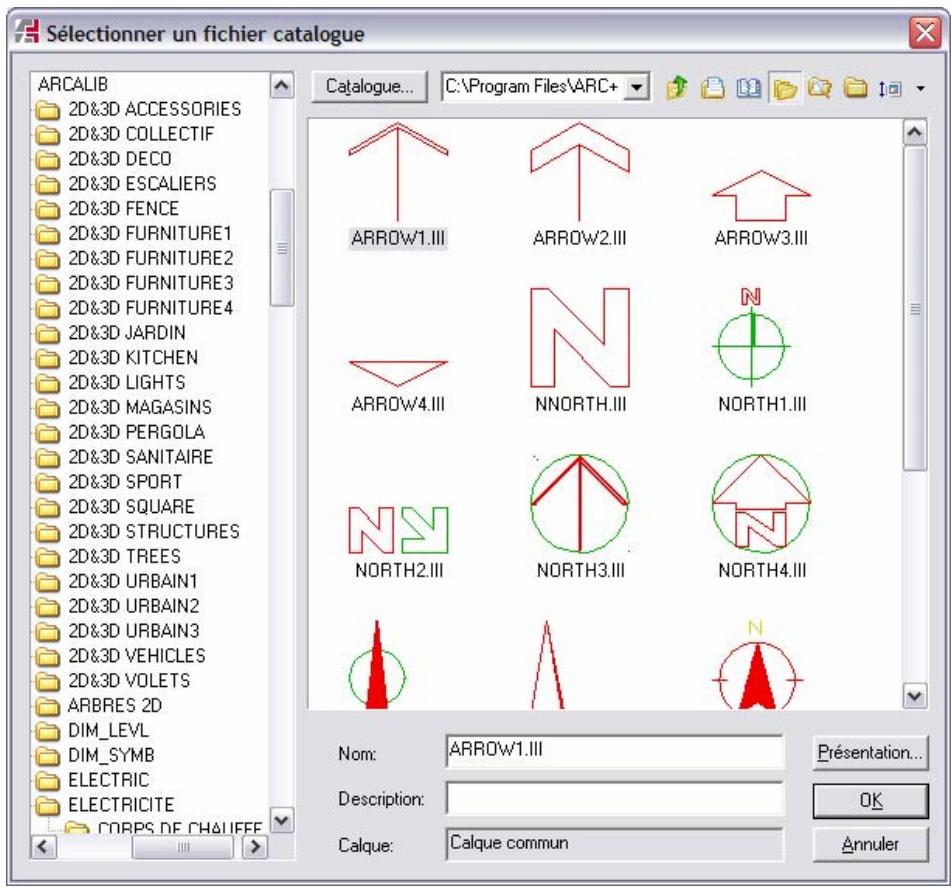 ARC TECHNOLOGY ARC+ 2007 - Boîte de dialogue de catalogues - 1