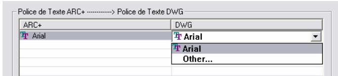 ARC TECHNOLOGY ARC+ 2007 - Police de texte - 2