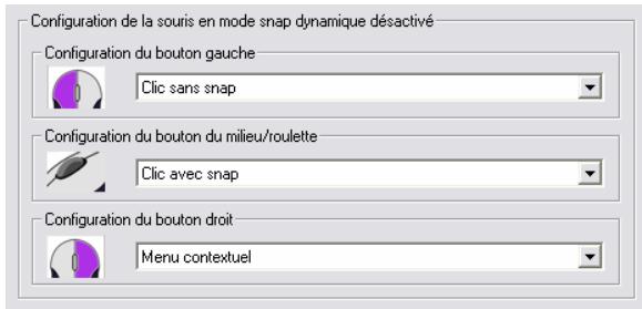 ARC TECHNOLOGY ARC+ 2007 - Configuration de la souris lorsque le snap dynamique est désactivé - 1