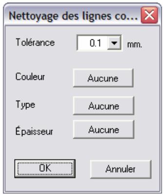 ARC TECHNOLOGY ARC+ 2007 - Boîte de dialogue nettoyage des lignes - 1