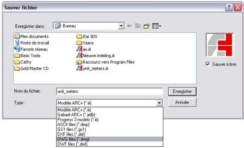 ARC TECHNOLOGY ARC+ 2007 - Dans le nouveau menu déroulant : - 1