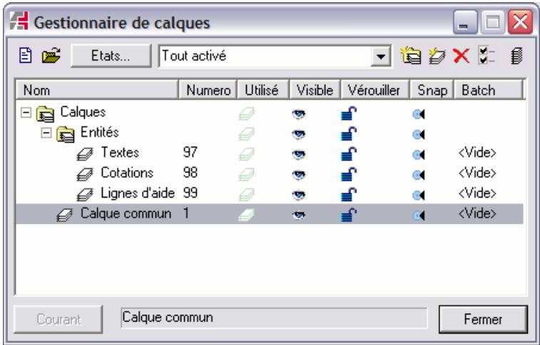 ARC TECHNOLOGY ARC+ 2007 - Gestionnaire de calques - 2