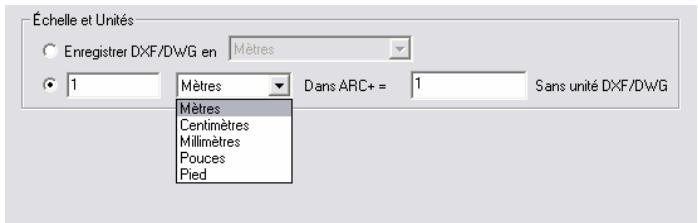 ARC TECHNOLOGY ARC+ 2007 - Echelle et unités - 2