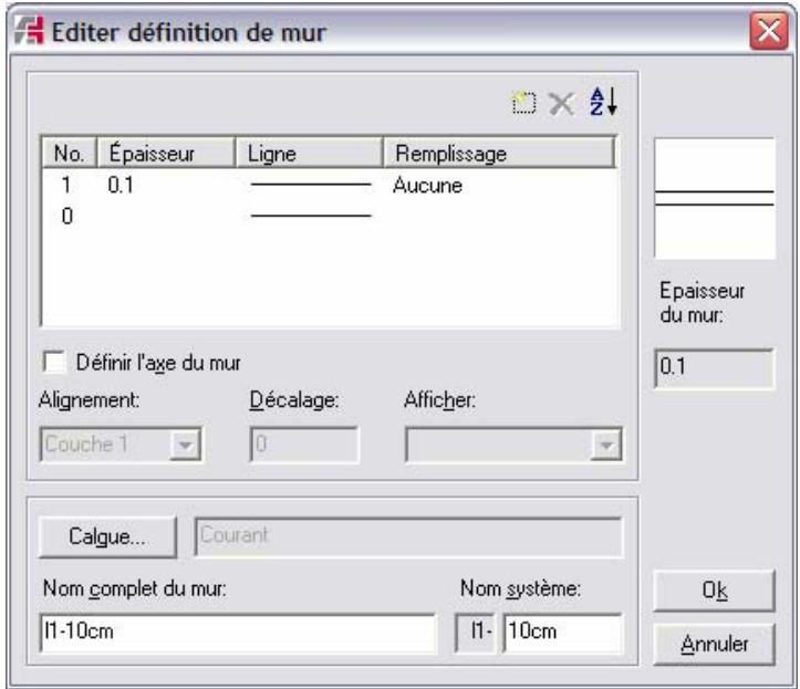 ARC TECHNOLOGY ARC+ 2007 - Définir ou éoperator un type de mur - 1