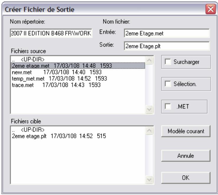 ARC TECHNOLOGY ARC+ 2ND EDITION - Création d'un fichier de sortie—formats *. MET et *. PLT - 1