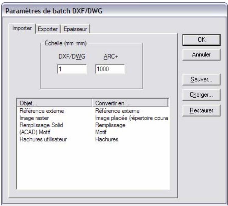 ARC TECHNOLOGY ARC+ 2ND EDITION - Paramètres du convertisseur par lot - 1