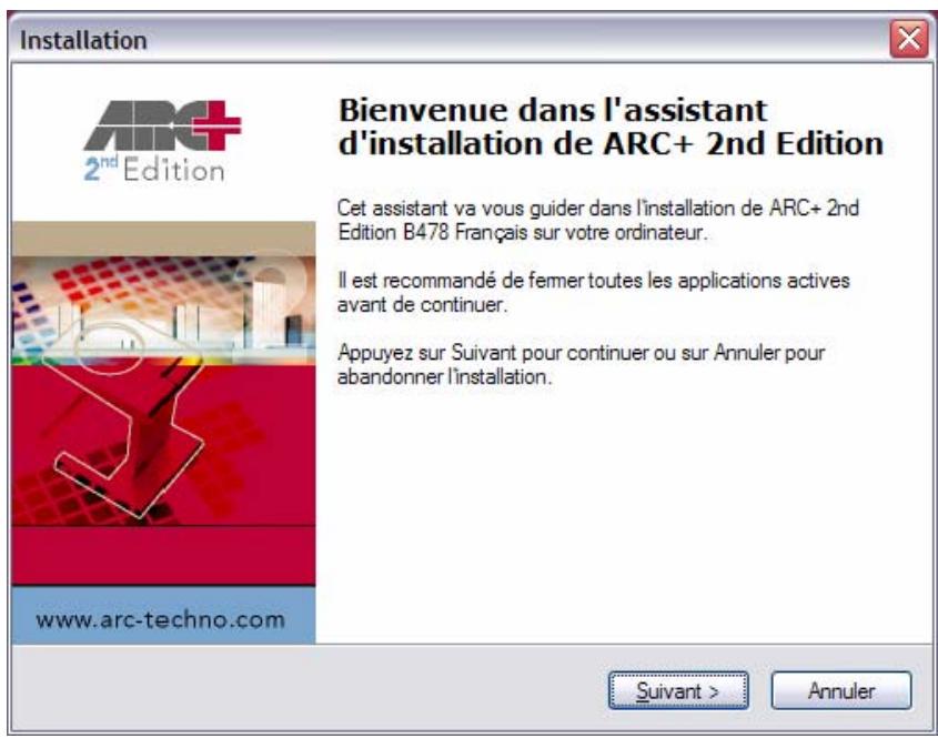 ARC TECHNOLOGY ARC+ 2ND EDITION - Procédure d'installation - 2
