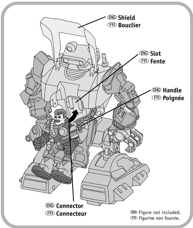 MATTEL RESCUE HEROES POWERMAX ULTIMATE ROBOTICS VEHICLE - ENG CAUTION FR MISE EN GARDE - 5