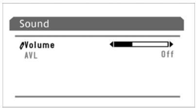 CURTIS TV2010 - Réglage du volume - 1