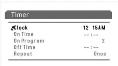 CURTIS TV2010 - Réglage de l'horloge - 1