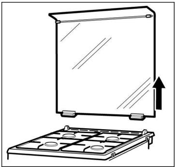 BALAY 3CGX468BT - Déposer le bandeau de commande : - 1