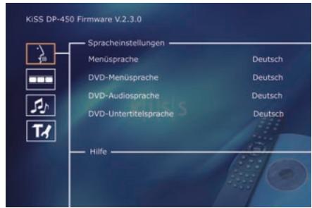 KISS DP-450 - Erweiterte Konfiguration - 1