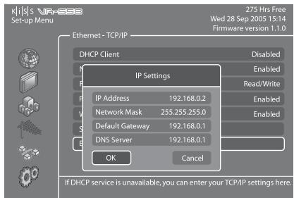 KISS VR-558 - Paramètres divers - 3