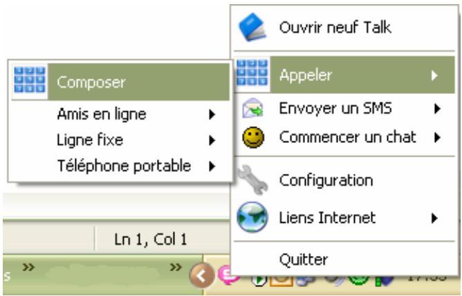 NEUF TELECOM NEUF TALK - Effectuer un appel téléphonique depuis la fenêtre de communication - 2