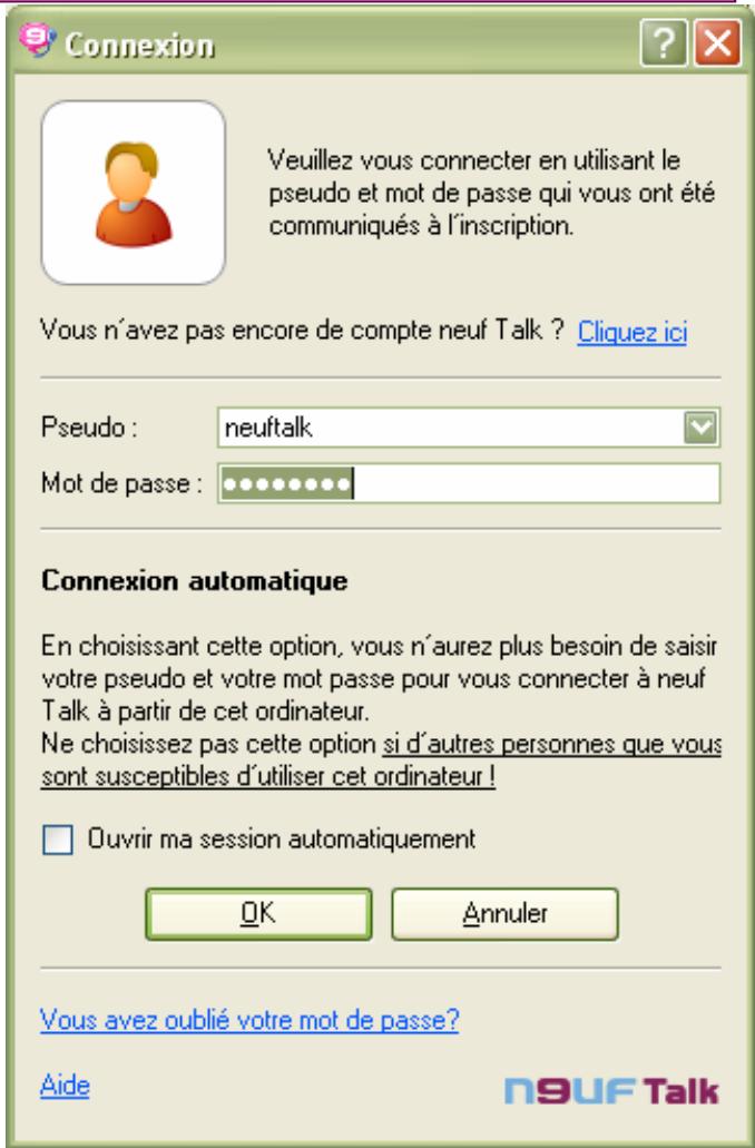 NEUF TELECOM NEUF TALK - Démarrage de Neuf Talk - 1