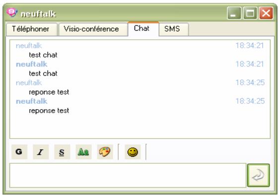 NEUF TELECOM NEUF TALK - Il y a 3 manières de commencer un chat : - 3