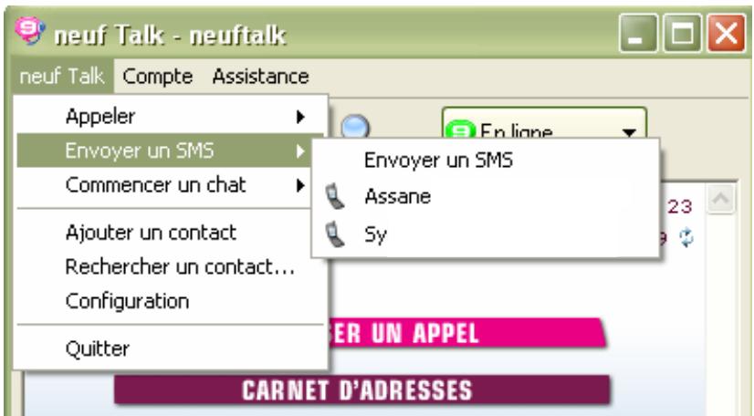 NEUF TELECOM NEUF TALK - Envoyer un SMS - 2