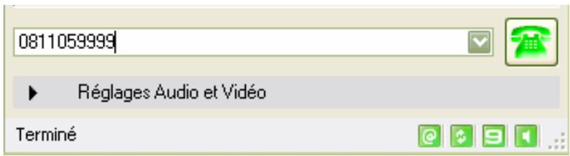 NEUF TELECOM NEUF TALK - Effectuer un appel téléphonique depuis la fenêtre principale - 1