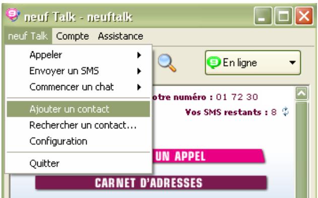 NEUF TELECOM NEUF TALK - Le repertoire - 2