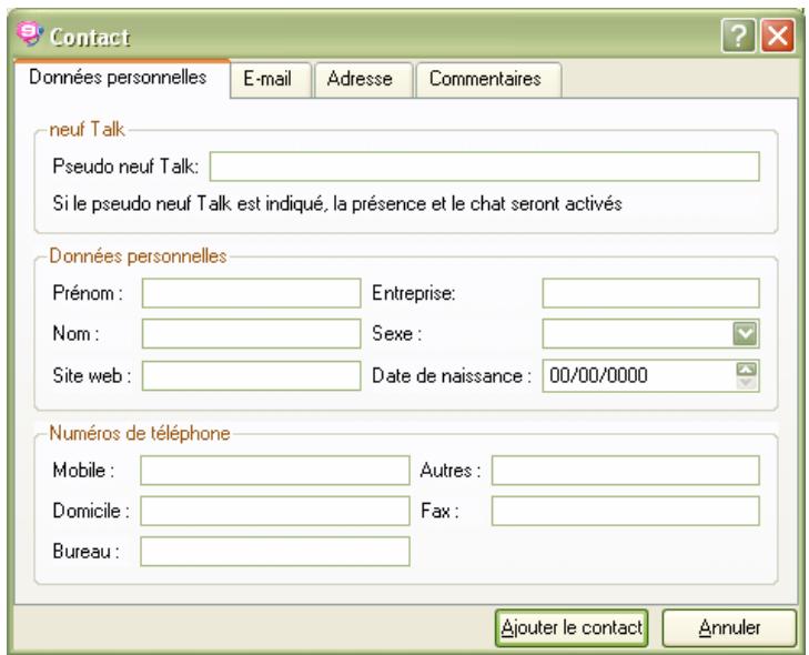 NEUF TELECOM NEUF TALK - Le repertoire - 3