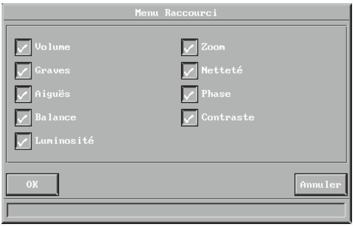 DAVIS DL-450 - Menu Raccourci - 1