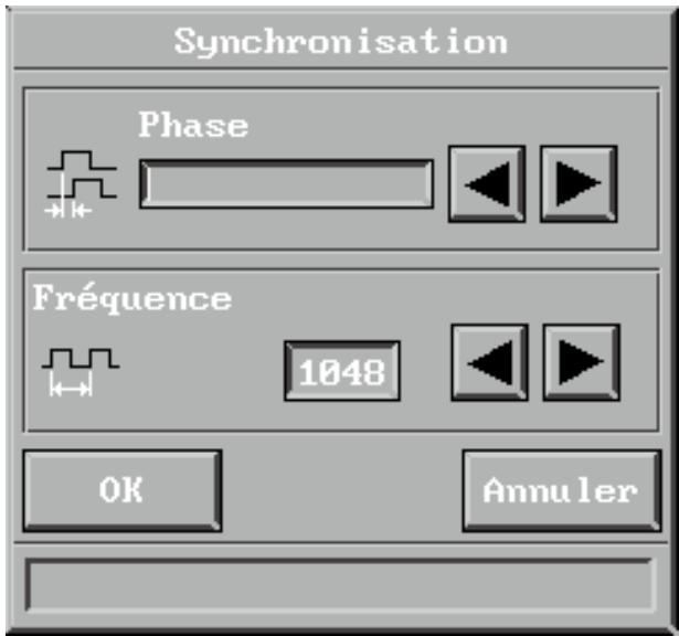 DAVIS DL-450 - Réglage de la synchronisation - 1