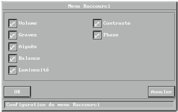 DAVIS DLX-10 - Menu Raccourci - 2