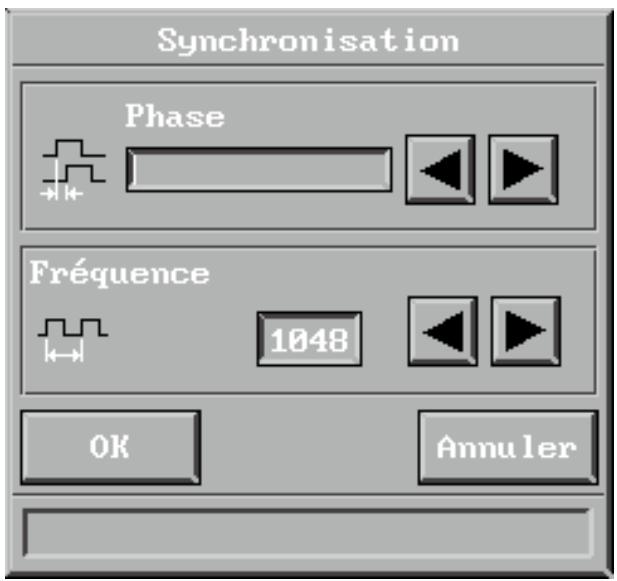 DAVIS DLX-10 - Réglage de la synchronisation - 1
