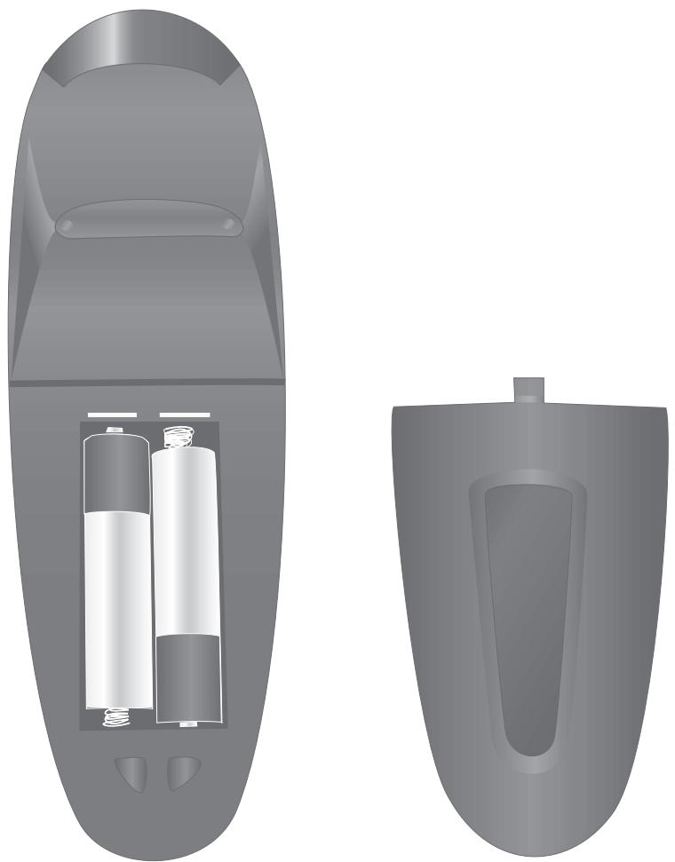 DAVIS DPX-16I - Insertion des piles dans le boîtier de commande à distance. - 1