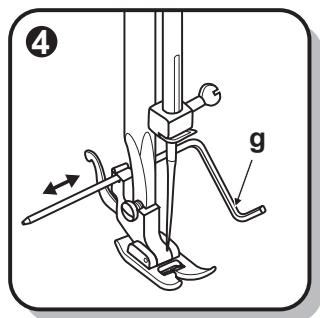 EURO-PRO 7130 - Ajustement de la pression du pied-de-biche - 4