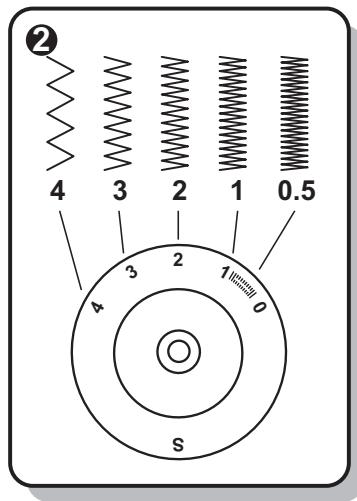 EURO-PRO 7130 - F Couture au point croit et position d'aiguille - 2