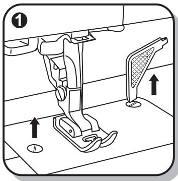 EURO-PRO 7130 - Utilisation du pied de transport supérieur. - 1