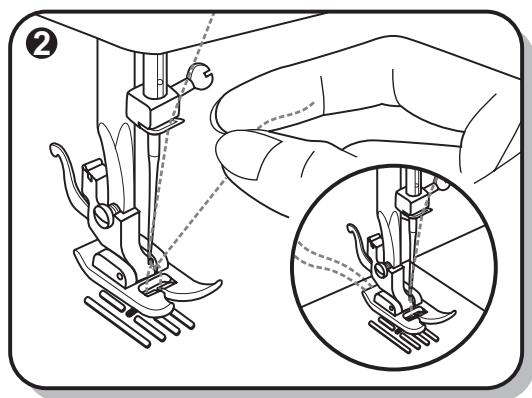 EURO-PRO 7130 S - Tension du fil supérieur - 2