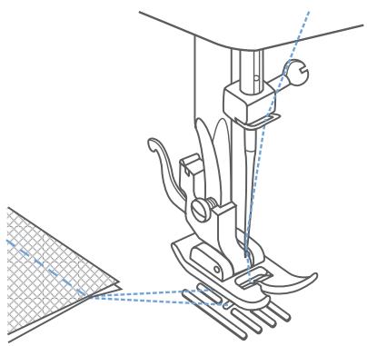 EURO-PRO 7500 - Pour modifier le sens de la couture - 1