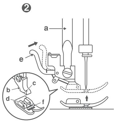 EURO-PRO 7500 - Ajustement de la pression du pied-de-biche - 2