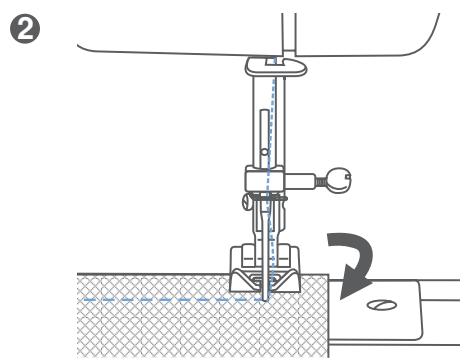 EURO-PRO 7500 - Remonter le fil inférieur - 2