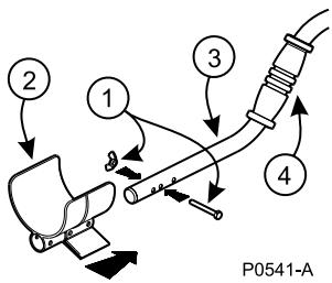 MINELAB MUSQUETEER ADVANTAGE - Armrest / Upper Shaft Assembly - 1