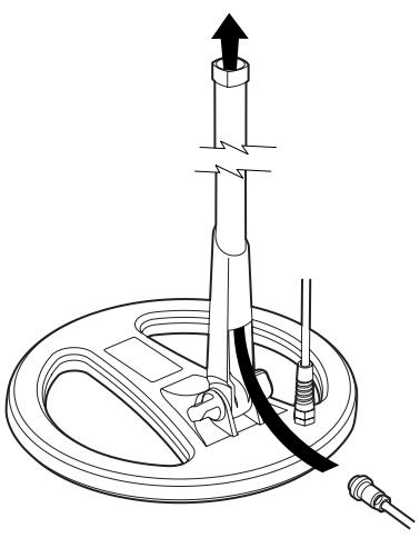 MINELAB QUATTRO MP - To replace the search coil: - 1