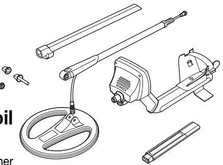 MINELAB QUATTRO MP - Step 1 - Connecting the Search Coil To attach the search coil to the lower shaft: - 1
