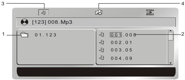 NEXT BASE SDV485-BY 2 - Lecture d'un disqueen FORMAT MP3 ETCD JPEG - 1