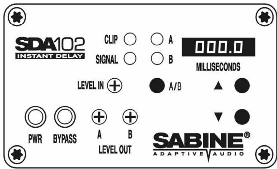 SABINE SDA102 - FACES AVANT ET ARRIERÉ DU SDA-102 - 1