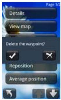 HOLUX FUNTREK130 PRO - Supprimer des points de repère - 2