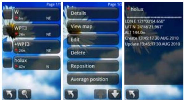 HOLUX FUNTREK130 PRO - Détails d'un point de repère - 1