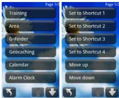 HOLUX FUNTREK130 PRO - Raccourci - 1