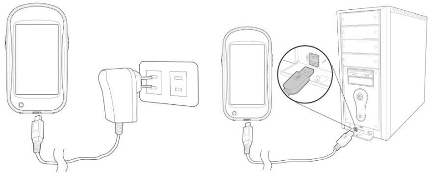 HOLUX FUNTREK130 PRO - Charger la batterie - 1