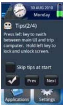 HOLUX FUNTREK130 PRO - Afficher l'aide au démarrage - 2